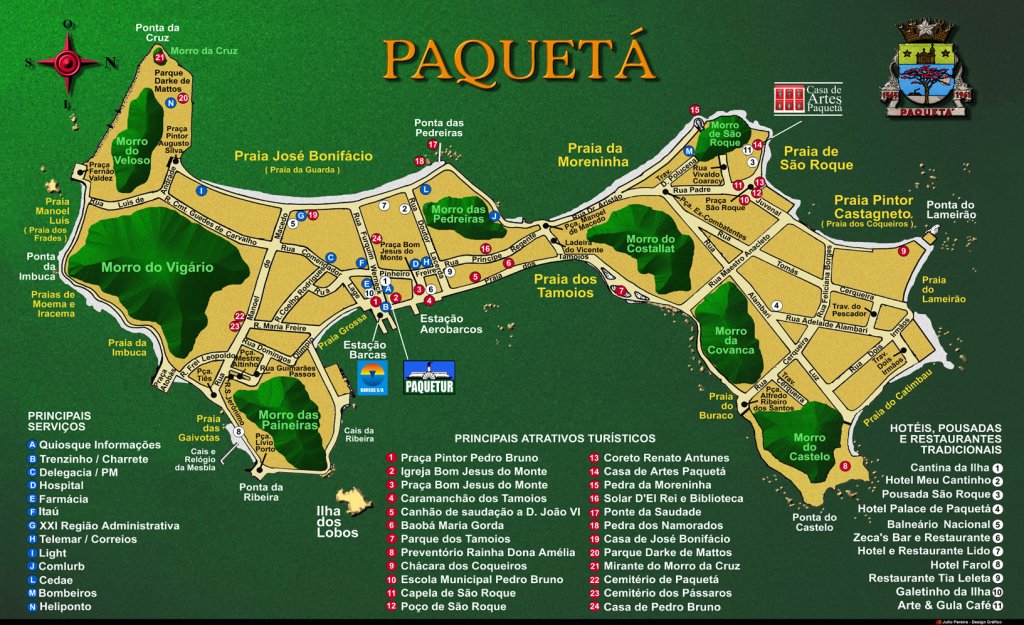 Mapa de Paquetá